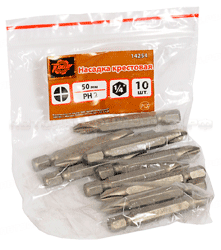 насадка крестовая усиленная 25мм (PZ1,10шт)