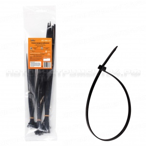 Стяжки (хомуты) кабельные, пласт. черн., набор 60шт.(3,6*250мм-20шт/3,6*300мм-20шт/4,8*350мм-20шт) (ACT-NK-32)
