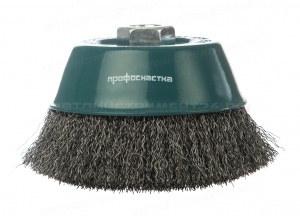 Щетка 004 чашечная, гофр., для УШМ № 4 Мастер D100 мм М14*2 RPM 8500 S 0,3упаковка1/-/20 уп. 1/-/20