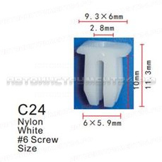 Клипса для крепления внутренней обшивки а/м GM пластиковая (100шт/уп.) Forsage клипса F-C24( GM )