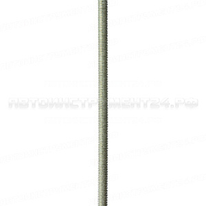 Шпилька резьбовая DIN 975, М6x1000, 1 шт, класс прочности 4.8, оцинкованная, ЗУБР