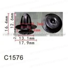 Клипса для крепления внутренней обшивки а/м Фольксваген пластиковая (100шт/уп.) Forsage клипса F-C1848(VW)
