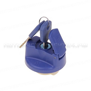 Крышка бака AdBlue KN-090 d-40 пластмасса с защитой и ключом (синяя) /100