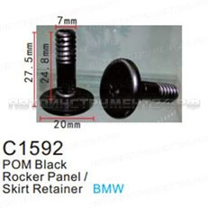 Клипса для крепления внутренней обшивки а/м БМВ пластиковая (100шт/уп.) Forsage клипса F-C1592(BMW)